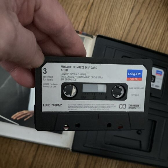 Vintage 2-Cassette Boxed Set Mozart Marriage Of Figaro Solti Nozze Kanawa Ramey - Picture 7 of 14